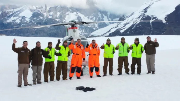 Carabineros de Aysén instala por segundo año consecutivo la Avanzada Fronteriza Paso Marconi, Campos de Hielo Sur