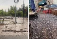 Granizadas y lluvias intensas afectan a Santiago: más de 26 mil clientes sin luz