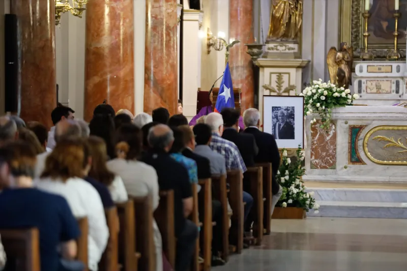 Misa en conmemoración del fallecimiento del expresidenre Sebastián Piñera