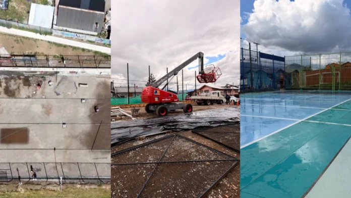 Municipio de Coyhaique avanza en su Plan de Recuperación de Espacios Públicos con Canchas y espacios deportivos en poblaciones