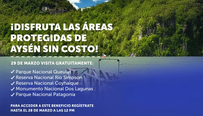 Areas Protegidas de la región de Aysén tendrán acceso gratuito por el día del clima