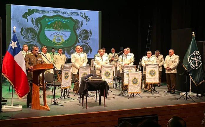 Banda Instrumental de Carabineros Aysén se viste de gala y celebra sus 97 años junto a la comunidad
