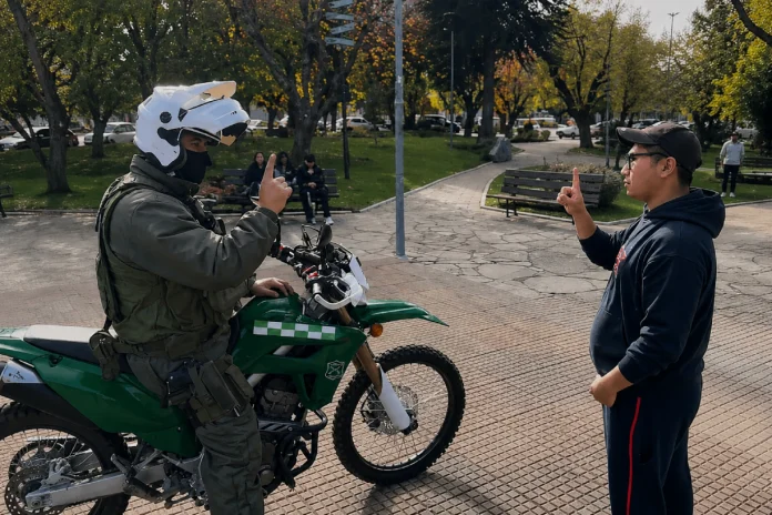 Inclusión y cercanía sin barreras: Carabinero sorprende a estudiante comunicándose en lengua de señas