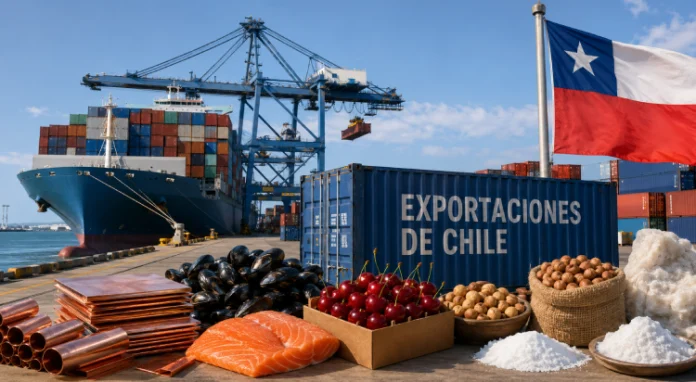 Chile lidera exportaciones mundiales en 25 productos y se ubica en el Top 3 global en más de 50 categorías